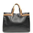 Gucci Web Leather Tote Bag Black