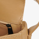 Chanel Straight Flap Beige Lambskin Shoulder Bag