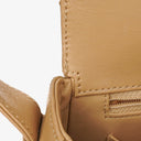 Chanel Straight Flap Beige Lambskin Shoulder Bag
