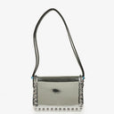 Valentino Garavani Silver Mirror Calfskin Small Rockstud Shoulder Bag