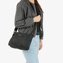 Prada Tessuto Nylon Black Crossbody Bag