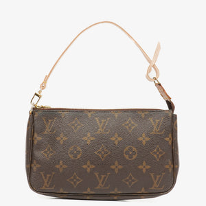Louis Vuitton Pochette Accessoires Monogram Canvas Clutch Handbag