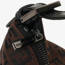 Fendi FF Zucchino Brown Pouch