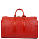 Louis Vuitton Keepall 45 Red EPI Leather Travel Bag, 1995