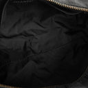 Chanel Black Nylon Travel Line Barrel Bag