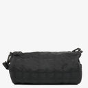 Chanel Black Nylon Travel Line Barrel Bag