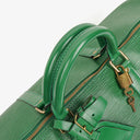 Louis Vuitton Keepall 50 Green EPI Leather Travel Bag