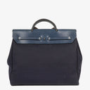 Hermes Herbag Navy Canvas Vache Hunter MM 2 In 1 Bag
