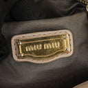 Miu Miu Matelasse Beige Leather Tote Bag