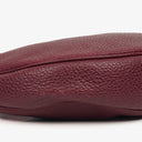 Gucci Bordeaux Pebbled Leather Bamboo Ring Hobo Bag