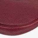 Gucci Bordeaux Pebbled Leather Bamboo Ring Hobo Bag