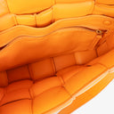 Bottega Veneta Cassette Padded Intrecciato Orange Crossbody Bag