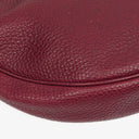 Gucci Bordeaux Pebbled Leather Bamboo Ring Hobo Bag