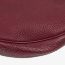 Gucci Bordeaux Pebbled Leather Bamboo Ring Hobo Bag
