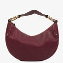 Gucci Bordeaux Pebbled Leather Bamboo Ring Hobo Bag