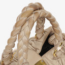 Miu Miu Matelasse Beige Leather Tote Bag
