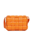 Bottega Veneta Cassette Padded Intrecciato Orange Crossbody Bag