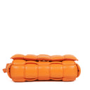Bottega Veneta Cassette Padded Intrecciato Orange Crossbody Bag
