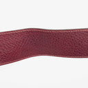 Gucci Bordeaux Pebbled Leather Bamboo Ring Hobo Bag