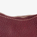 Gucci Bordeaux Pebbled Leather Bamboo Ring Hobo Bag