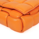 Bottega Veneta Cassette Padded Intrecciato Orange Crossbody Bag