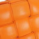 Bottega Veneta Cassette Padded Intrecciato Orange Crossbody Bag