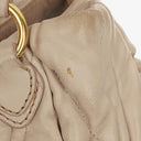 Miu Miu Matelasse Beige Leather Tote Bag