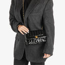 Chanel Vertical Quilted Black Patent Leather Single Flap Bag With 24K Gold-Plated Hardware