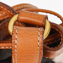 Celine Vintage Macadam Triomphe Brown Drawstring Bucket Bag