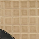 Chanel Vintage Chocolate Bar Square Single Flap Beige Quilted Leather/Patent Leather Chain Shoulder Bag