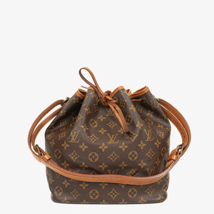 Louis Vuitton Petit Noe Monogram Canvas Shoulder Bag