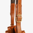 Celine Vintage Macadam Triomphe Brown Drawstring Bucket Bag