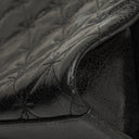 Chanel Mademoiselle Flap Bag In Black Glazed Crackled Calfskin And Silver-Tone Hardware