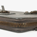 Balenciaga Grey Leather Classic Continental Zip Around Wallet