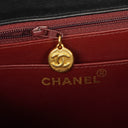 Chanel Maxi CC Classic Single Flap Maxi Logo Bag Black Quilted Lambskin 24K Gold-Plated Hardware