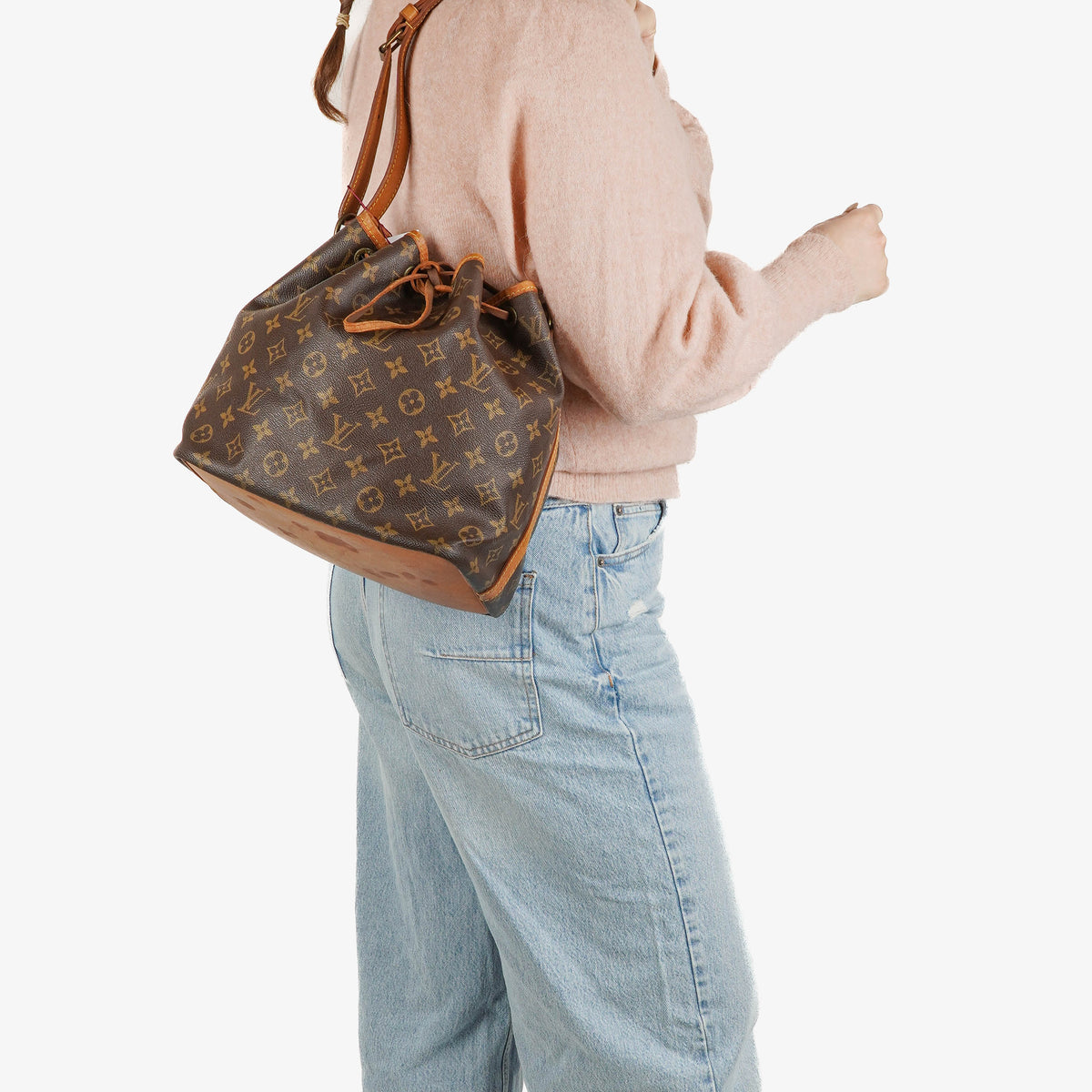 Louis Vuitton Petit Noe Monogram Canvas Shoulder Bag