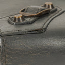 Balenciaga Grey Leather Classic Continental Zip Around Wallet