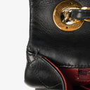 Chanel Maxi CC Classic Single Flap Maxi Logo Bag Black Quilted Lambskin 24K Gold-Plated Hardware