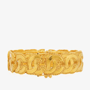 Chanel 96A Coco Mark Gold-Plated Bracelet