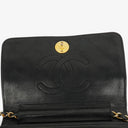 Chanel Classic Full Flap Bag Black Quilted Leather 24K Gold-Plated Hardware