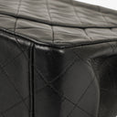 Chanel Maxi CC Classic Single Flap Maxi Logo Bag Black Quilted Lambskin 24K Gold-Plated Hardware