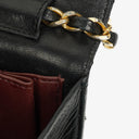 Chanel Classic Full Flap Bag Black Quilted Leather 24K Gold-Plated Hardware