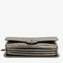 Chanel Metallic Crackled Leather Clams Pocket Flap Bag