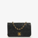 Chanel Classic Full Flap Bag Black Quilted Leather 24K Gold-Plated Hardware