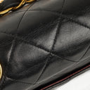 Chanel Maxi CC Classic Single Flap Maxi Logo Bag Black Quilted Lambskin 24K Gold-Plated Hardware
