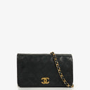 Chanel Classic Full Flap Bag Black Quilted Leather 24K Gold-Plated Hardware
