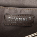 Chanel Metallic Crackled Leather Clams Pocket Flap Bag