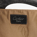 Cartier Marcello de Cartier Black Pebbled Leather Handbag