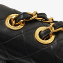 Chanel Maxi CC Classic Single Flap Maxi Logo Bag Black Quilted Lambskin 24K Gold-Plated Hardware