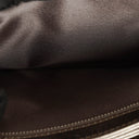 Chanel Metallic Crackled Leather Clams Pocket Flap Bag